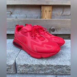 Nike Air Max 200 Sneakers in University Red, Size 12